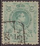 Spain 1909 Alfonso XIII 30 CTS Green Edifil 275